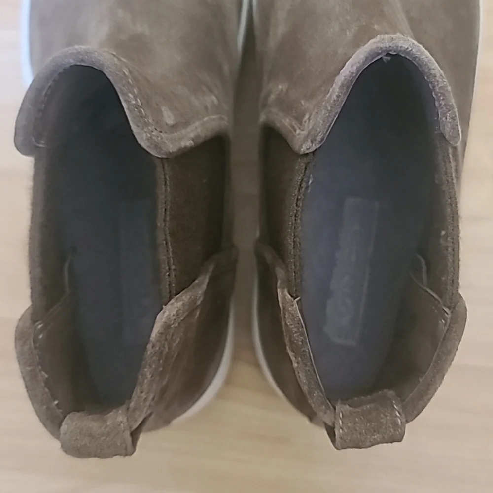 VINCE (NEW) Warren Chelsea Slip-on Platform Suede Boots, Size EU 36.5/ US6.5 - Picture 9 of 10